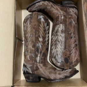 EUC Johnny Ringo Sarna Chocolate cowboy boots 7.5